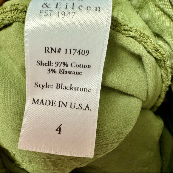 Frank & Eileen Blackstone Utility Italian Performance Twill Pants Army Green 4 - Picture 9 of 15